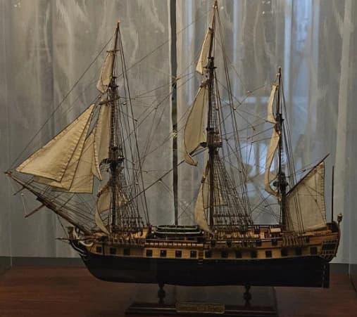 Handcrafted ship model
